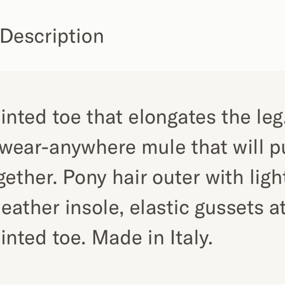 Jenni Kayne pony hair mule light brown size 37 - worn once - Picture 7 of 7